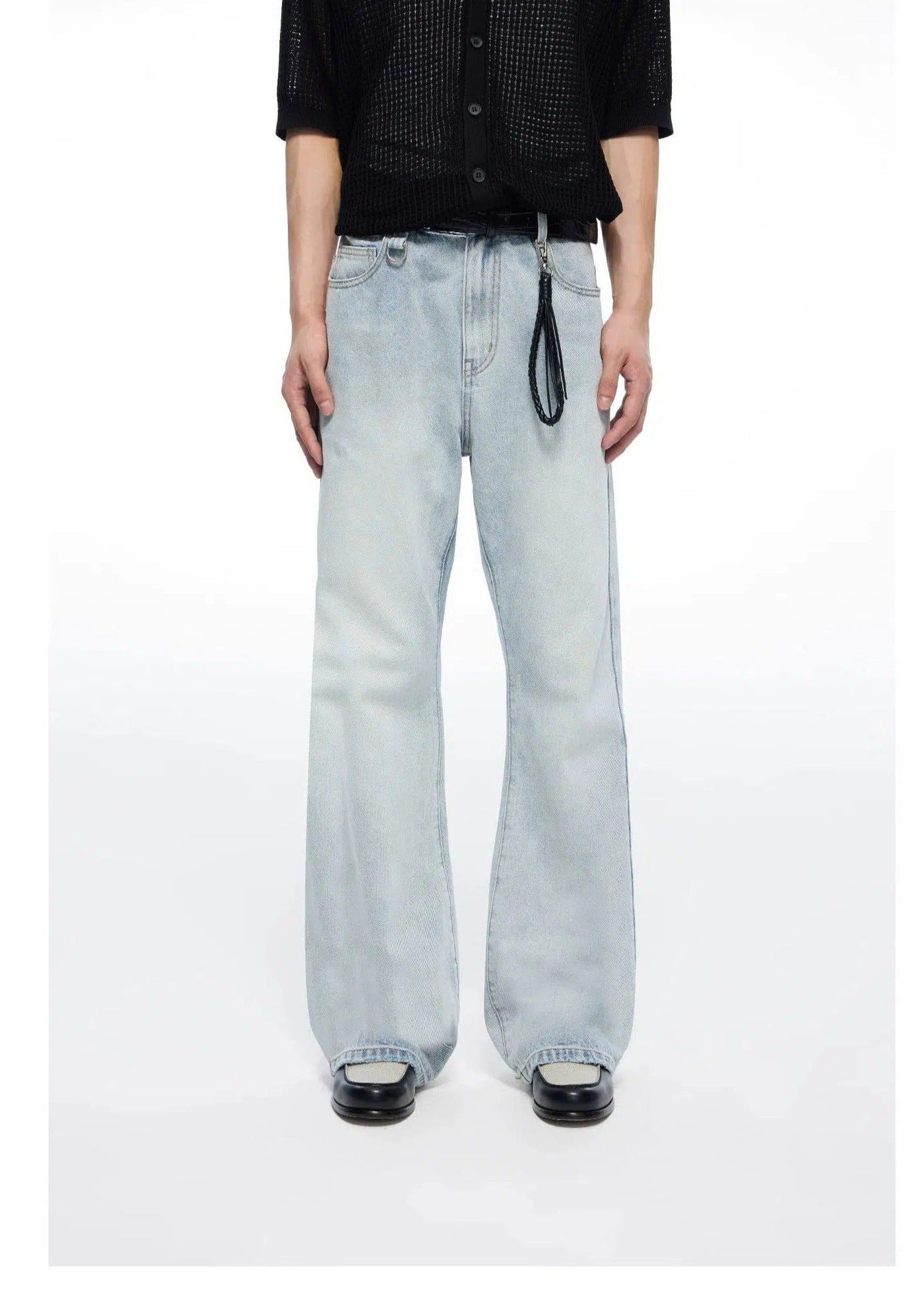 Light Washed Buttoned Jeans Korean Street Fashion Jeans By Terra Incognita Shop Online at OH Vault