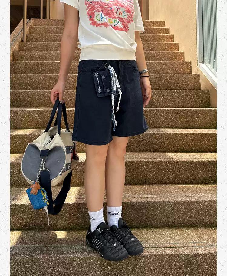 Coin Purse Details Shorts Korean Street Fashion Shorts By Made Extreme Shop Online at OH Vault