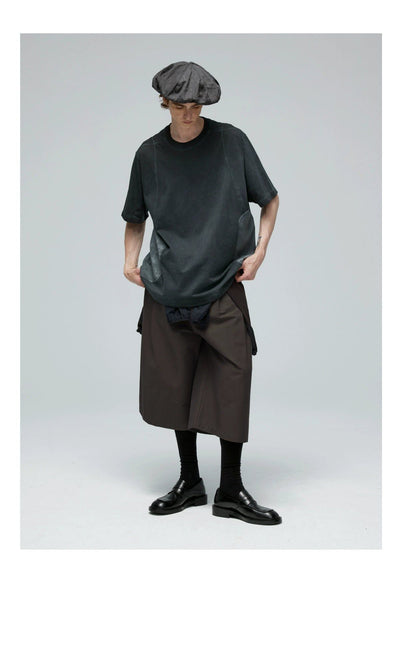 Versatile Wide Legs Shorts Korean Street Fashion Shorts By Decesolo Shop Online at OH Vault