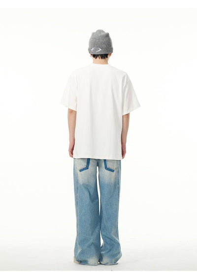 Basic Pocket T-Shirt Korean Street Fashion T-Shirt By 77Flight Shop Online at OH Vault