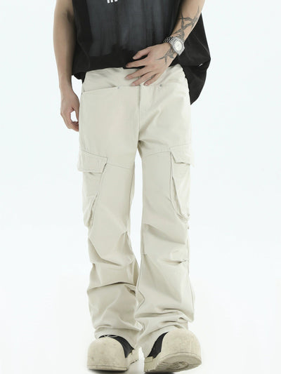 Solid Color Cargo Jeans Korean Street Fashion Jeans By INS Korea Shop Online at OH Vault