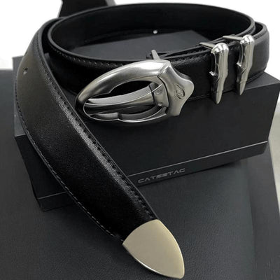 Heavy Metal Clasp Belt Korean Street Fashion Belt By Tian Tian Shop Online at OH Vault