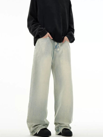 Clean Washed and Faded Jeans Korean Street Fashion Jeans By Mad Witch Shop Online at OH Vault