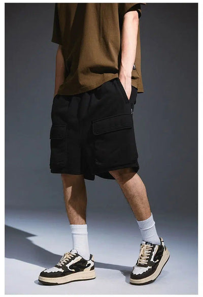 Thigh Flap Pocket Shorts Korean Street Fashion Shorts By Remedy Shop Online at OH Vault