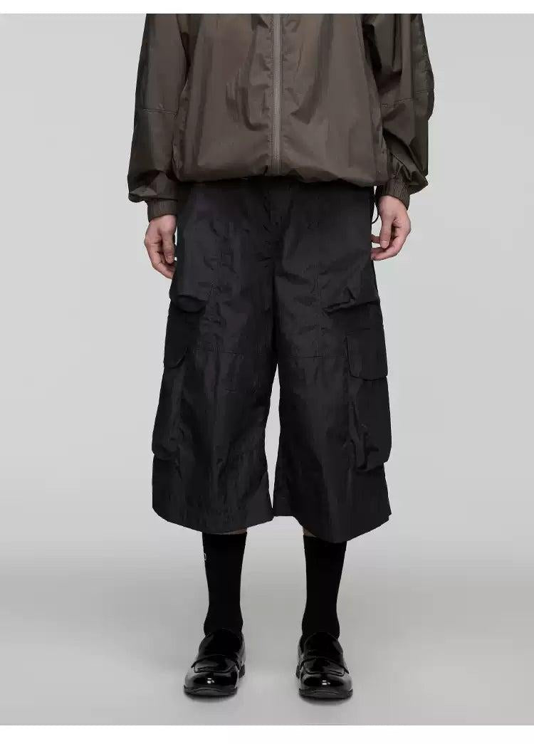 Solid Color Cargo Shorts Korean Street Fashion Shorts By Opicloth Shop Online at OH Vault