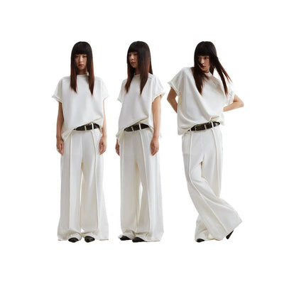 Pleated Wide Leg Pants Korean Street Fashion Pants By Funky Fun Shop Online at OH Vault