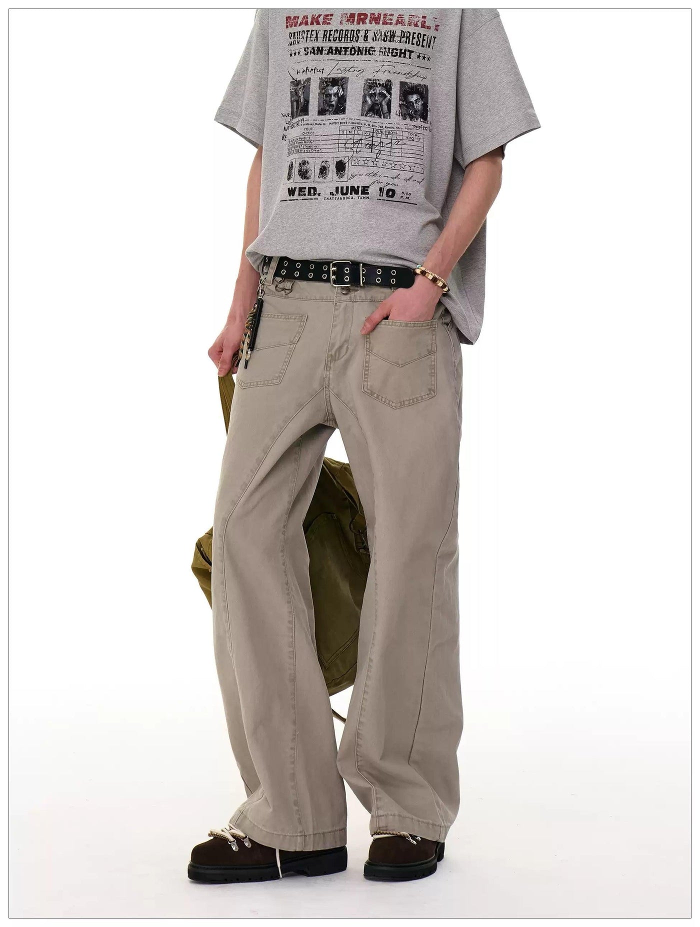 Front Pockets Versatile Workwear Jeans Korean Street Fashion Jeans By Mr Nearly Shop Online at OH Vault