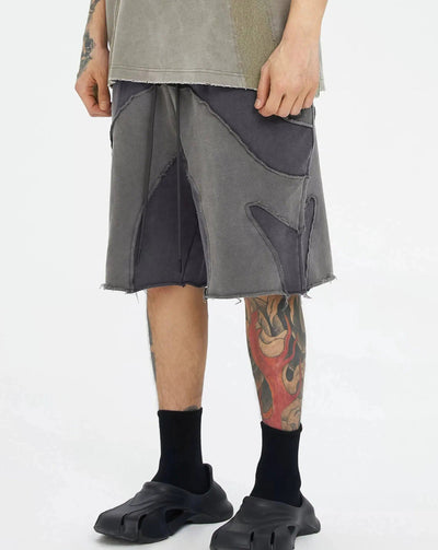 Spliced Curves Raw Shorts Korean Street Fashion Shorts By Face2Face Shop Online at OH Vault