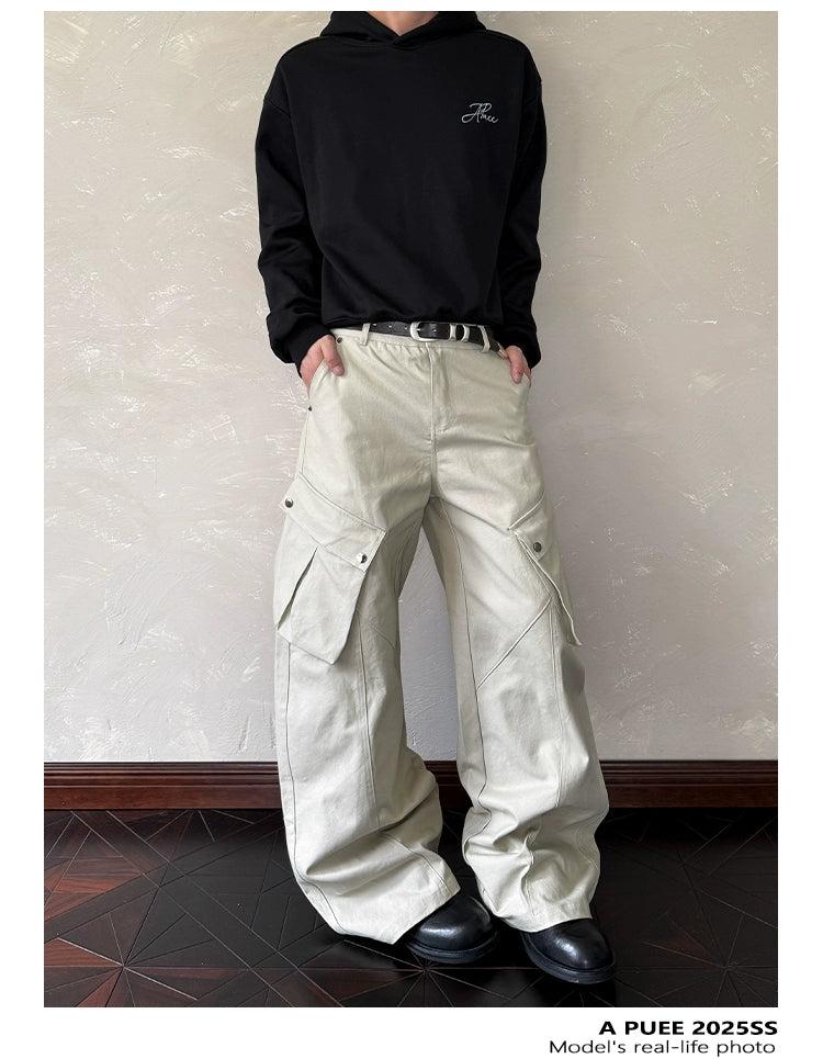 Flap Pocket Bootcut Cargo Pants