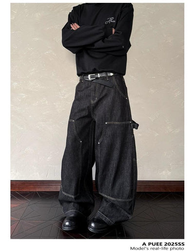 Topstitching Double-Knee Jeans