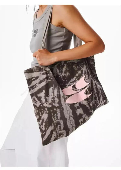 Contrast Logo Patterned Bag Korean Street Fashion Bag By Crying Center Shop Online at OH Vault