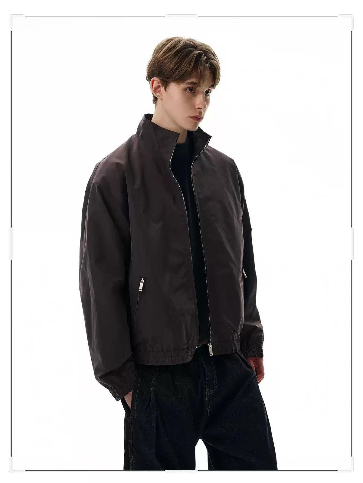 Zipped Pocket Ruched Hem Jacket