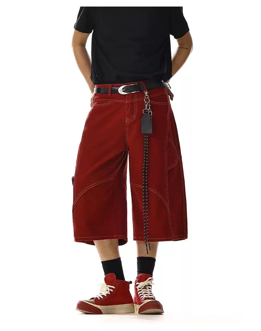 Solid Color Versatile Denim Shorts Korean Street Fashion Shorts By MEBXX Shop Online at OH Vault