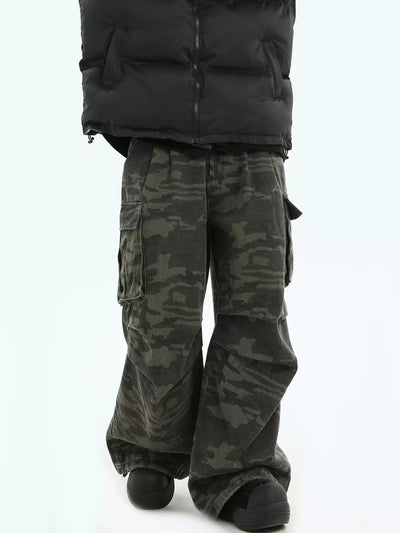 Side Pockets Camouflage Cargo Pants Korean Street Fashion Pants By INS Korea Shop Online at OH Vault