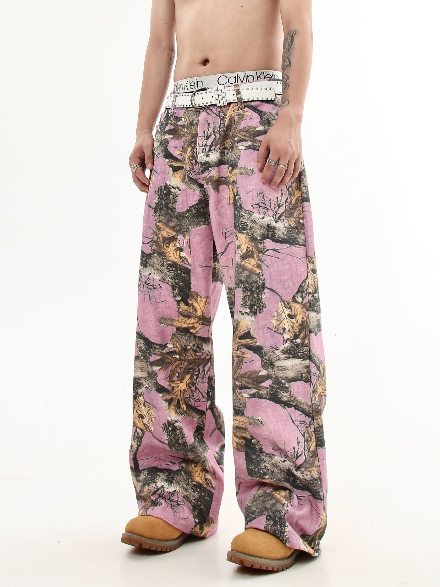 Maple Leaf & Branch Pattern Pants Korean Street Fashion Pants By Blacklists Shop Online at OH Vault