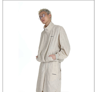 Drawstring Zip-Up Jacket & Track Pants Set Korean Street Fashion Clothing Set By Mason Prince Shop Online at OH Vault