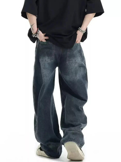Gradient Washed Scimitar Jeans Korean Street Fashion Jeans By INS Korea Shop Online at OH Vault