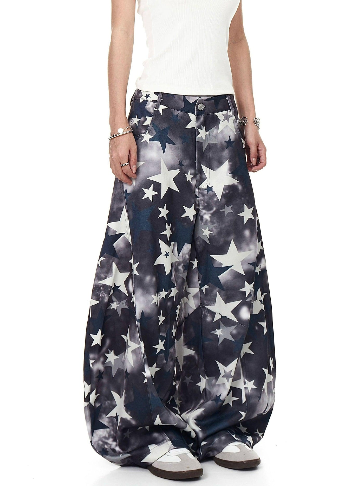 Stars Pattern Print Pants Korean Street Fashion Pants By Blacklists Shop Online at OH Vault