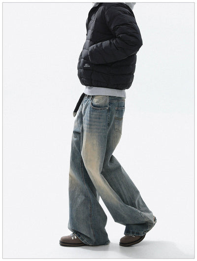 Washed Faded Straight Jeans Korean Street Fashion Jeans By Mr Nearly Shop Online at OH Vault