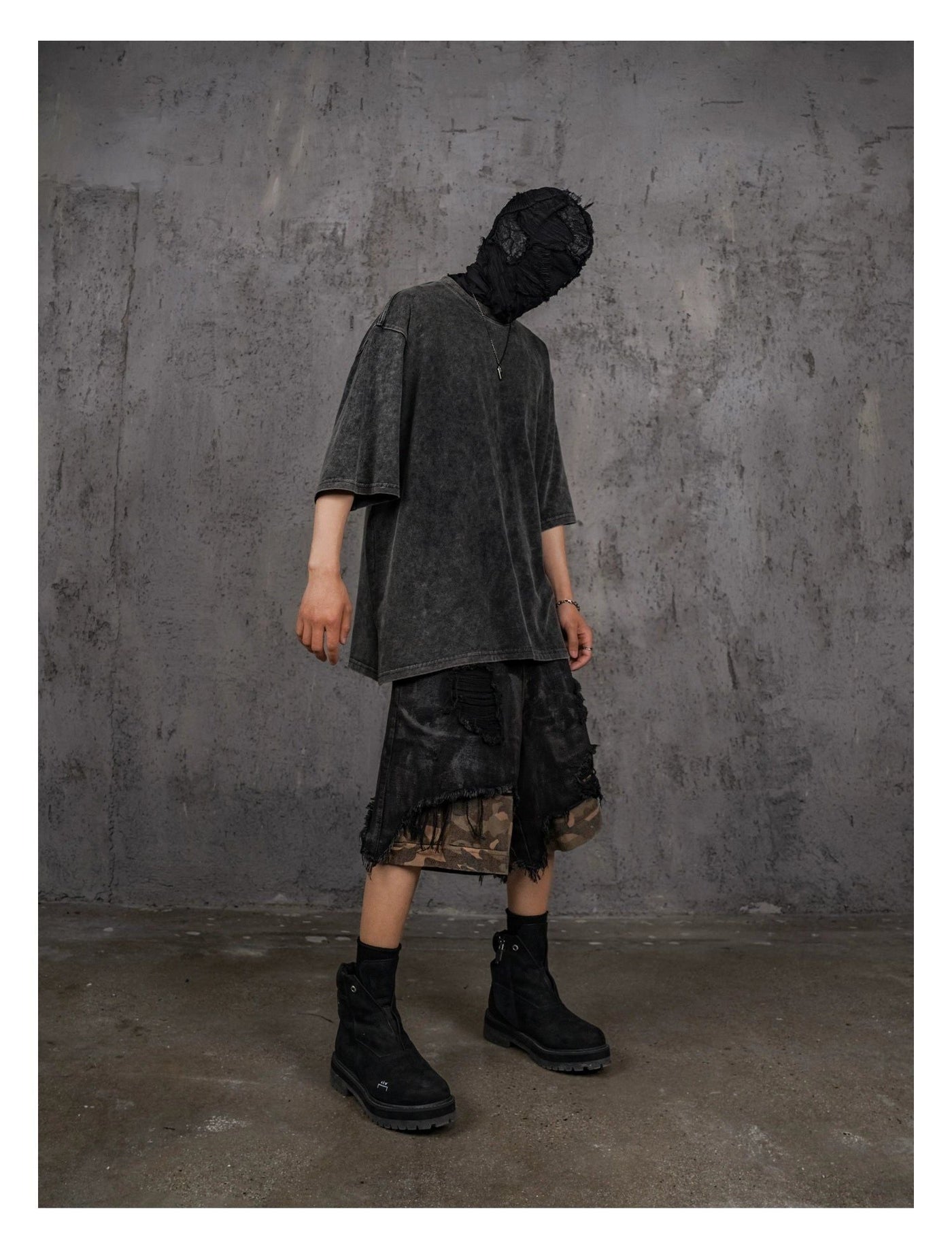 Basic Sand Washed T-Shirt Korean Street Fashion T-Shirt By Underwater Shop Online at OH Vault
