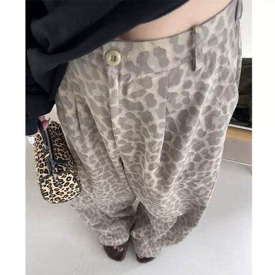 Animal Print Loose Fit Pants Korean Street Fashion Pants By Jump Next Shop Online at OH Vault