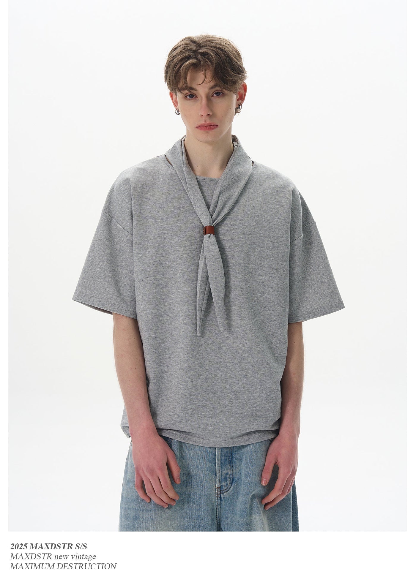 Casual Necktie T-Shirt Korean Street Fashion T-Shirt By MaxDstr Shop Online at OH Vault