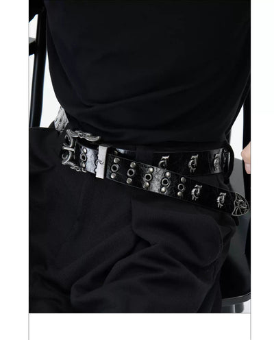 Multi-Detail Waist Belt Korean Street Fashion Belt By Argue Culture Shop Online at OH Vault