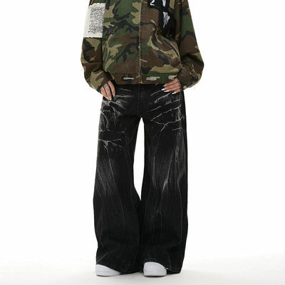 Whisker Grunge Lines Jeans Korean Street Fashion Jeans By Apocket Shop Online at OH Vault