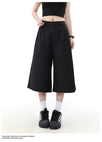 Fold Pleats Suit Shorts Korean Street Fashion Shorts By Mr Nearly Shop Online at OH Vault