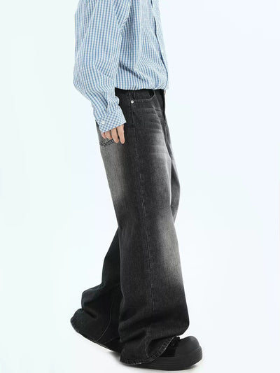 Light Wash Fade Jeans Korean Street Fashion Jeans By INS Korea Shop Online at OH Vault