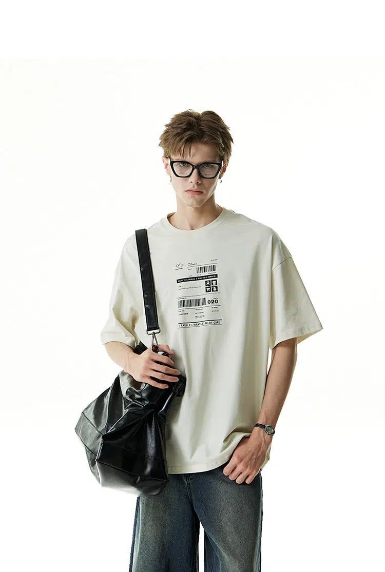 Package Receipt Graphic T-Shirt Korean Street Fashion T-Shirt By Cro World Shop Online at OH Vault