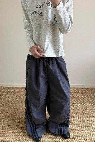 Multiple Flap Pockets Track Pants Korean Street Fashion Pants By A PUEE Shop Online at OH Vault