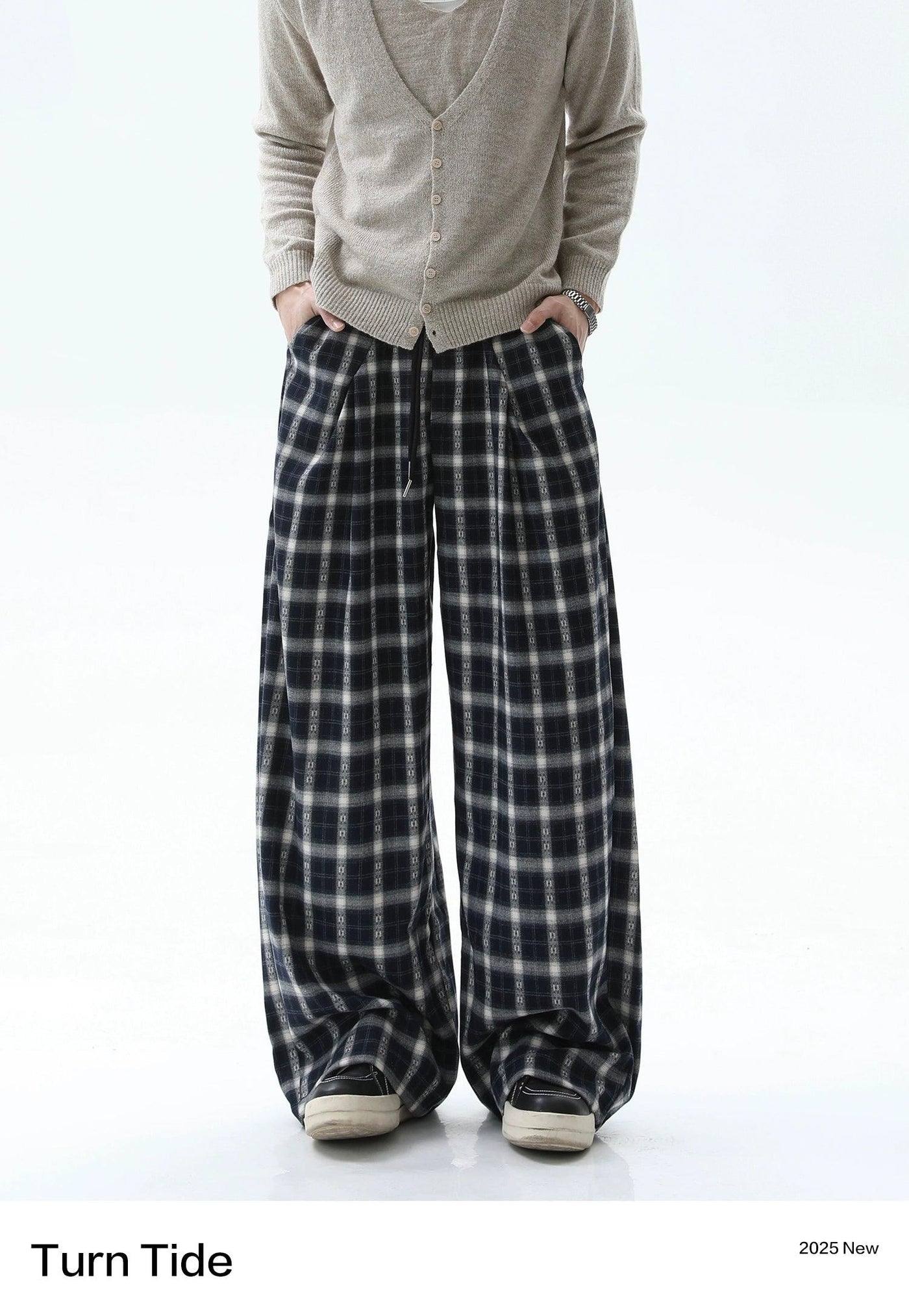 Plaid Pattern Comfy Pants Korean Street Fashion Pants By Turn Tide Shop Online at OH Vault