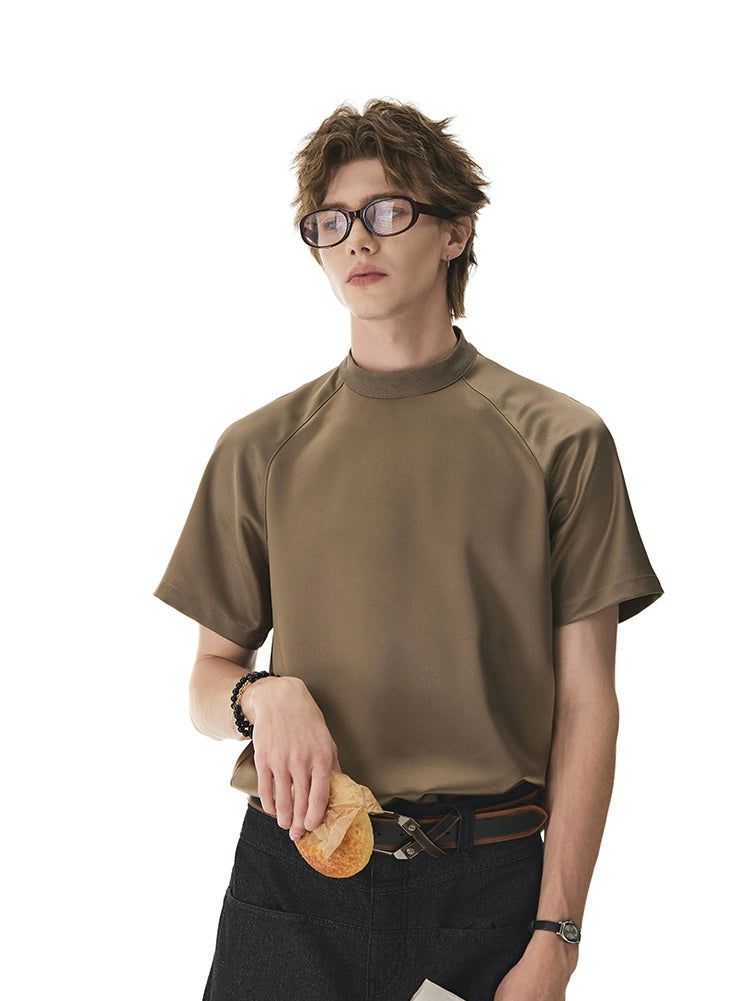 Regular Fit Neat T-Shirt Korean Street Fashion T-Shirt By Cro World Shop Online at OH Vault