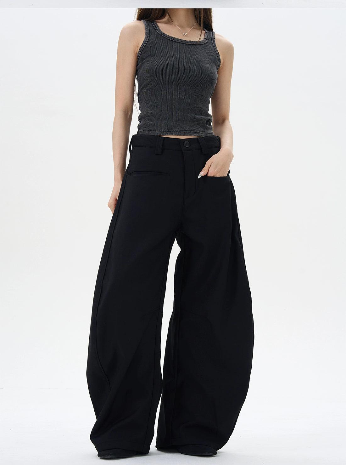 Front Pocket Scimitar Trousers Korean Street Fashion Trousers By 77Flight Shop Online at OH Vault