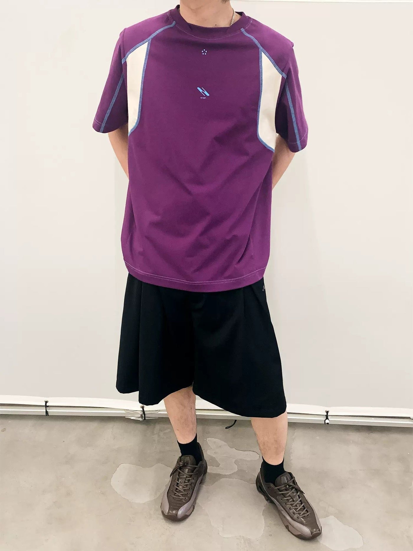 Spliced Contrast Comfty T-Shirt Korean Street Fashion T-Shirt By Mentmate Shop Online at OH Vault
