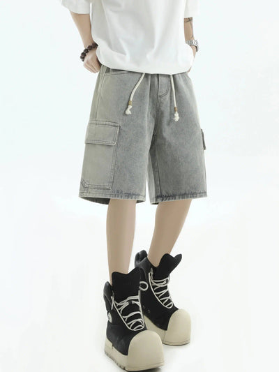 Highlight Side Denim Shorts Korean Street Fashion Shorts By INS Korea Shop Online at OH Vault