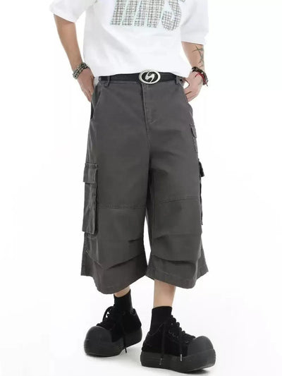 Flap Pockets Cargo Denim Shorts Korean Street Fashion Shorts By INS Korea Shop Online at OH Vault
