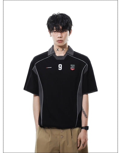 Contrast Piping Athleisure Polo Korean Street Fashion Polo By Mr Nearly Shop Online at OH Vault