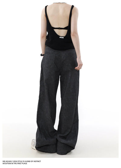 Tie-Dyed Straight Casual Pants Korean Street Fashion Pants By Mr Nearly Shop Online at OH Vault