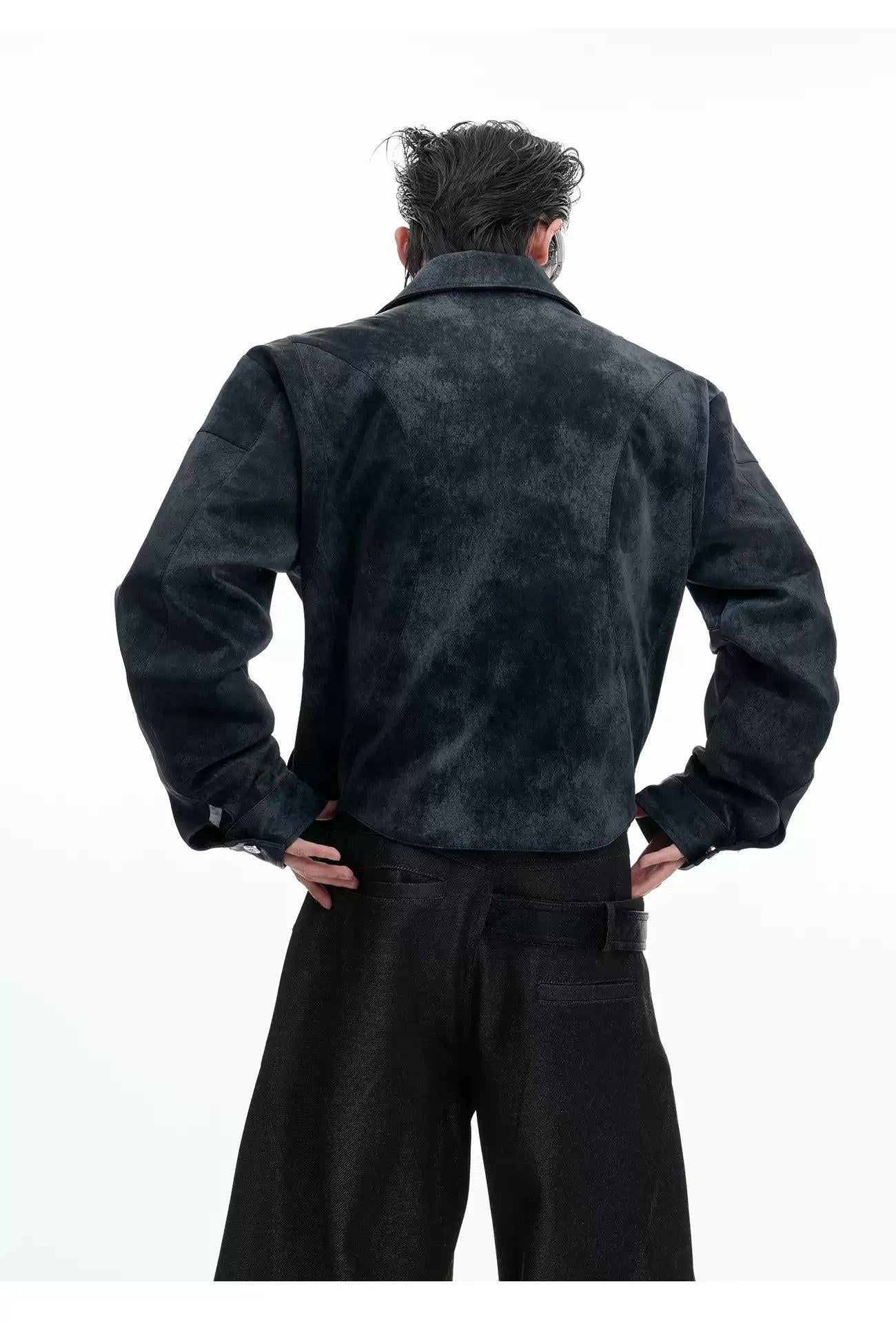 Tie-Dye Pearl Embellished Jacket Korean Street Fashion Jacket By Argue Culture Shop Online at OH Vault