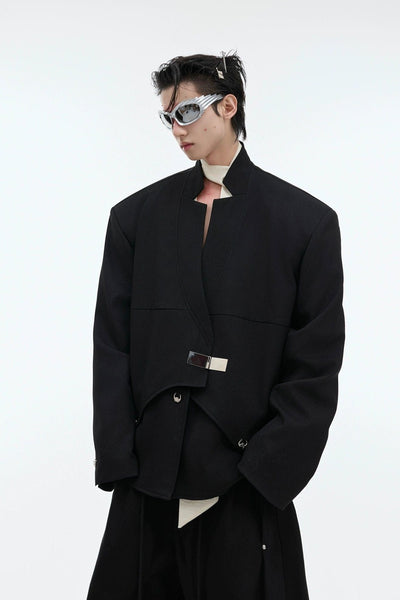 Structured Modern Boxy Jacket Korean Street Fashion Jacket By Argue Culture Shop Online at OH Vault