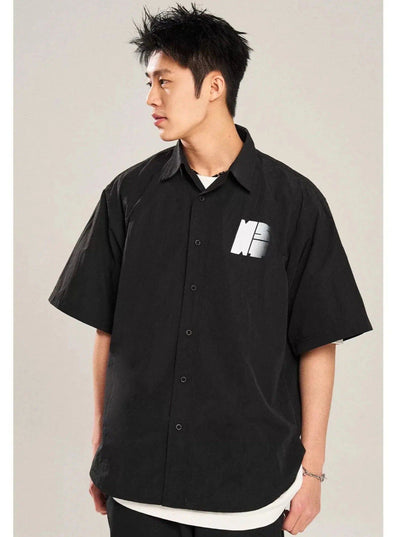 Side Fade Logo Shirt Korean Street Fashion Shirt By New Start Shop Online at OH Vault