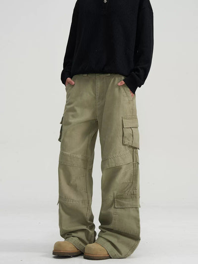 Multi-Flap Pocket Utility Jeans Korean Street Fashion Jeans By A PUEE Shop Online at OH Vault