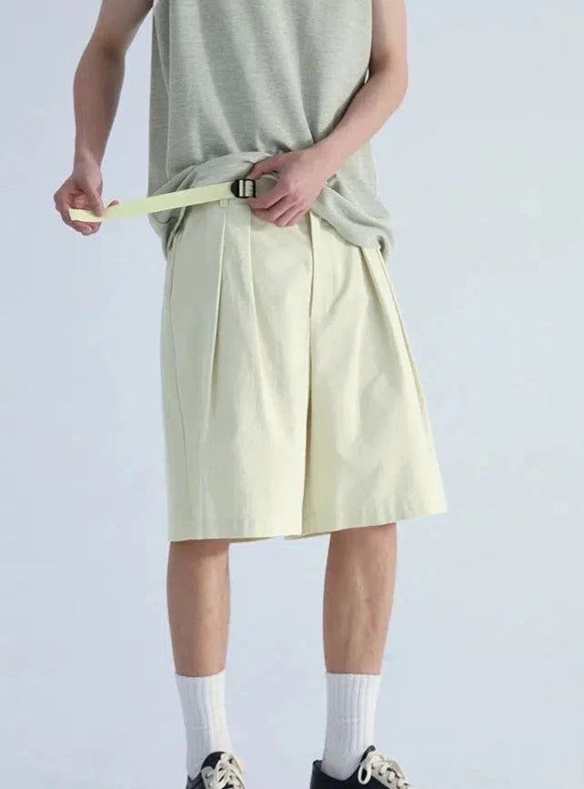 Neat Comfty Knee Shorts Korean Street Fashion Shorts By Mentmate Shop Online at OH Vault