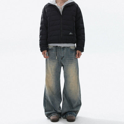Washed Faded Straight Jeans Korean Street Fashion Jeans By Mr Nearly Shop Online at OH Vault