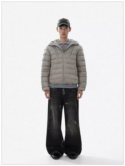 Basic Hooded Down Jacket Korean Street Fashion Jacket By Mr Nearly Shop Online at OH Vault