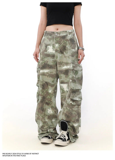 Desert Camo Cargo Pants Korean Street Fashion Pants By Mr Nearly Shop Online at OH Vault