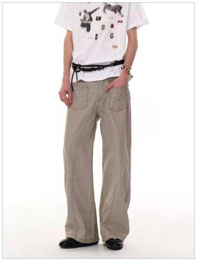 Front Pockets Versatile Workwear Jeans Korean Street Fashion Jeans By Mr Nearly Shop Online at OH Vault