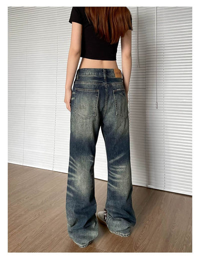 Multi-Cat Whiskers Jeans Korean Street Fashion Jeans By Apocket Shop Online at OH Vault